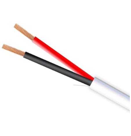 1000ft Station Z Quad Security Cable - 2C 22AWG Solid Cable CMR/FT4 Riser Bulk Cable - White